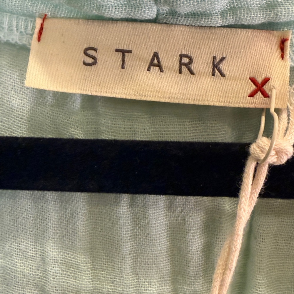 Stark X Women’s Cotton Gauze Mint Color Belted Mini Dress sz M - Picture 7 of 11